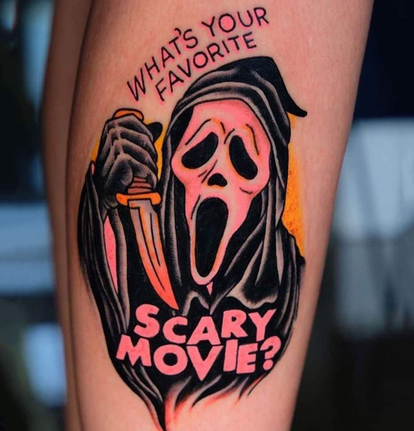 Scream tattoo 1