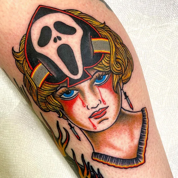 Scream tattoo 10