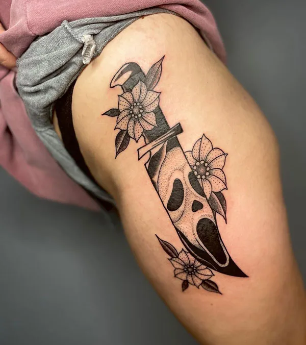 Scream tattoo 108