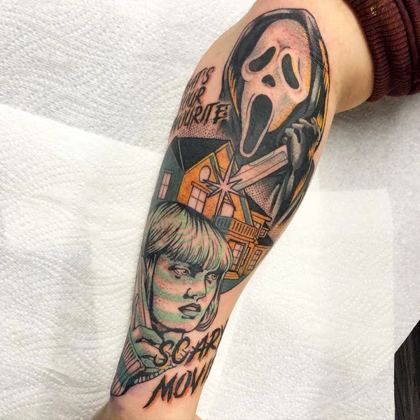 Scream tattoo 111