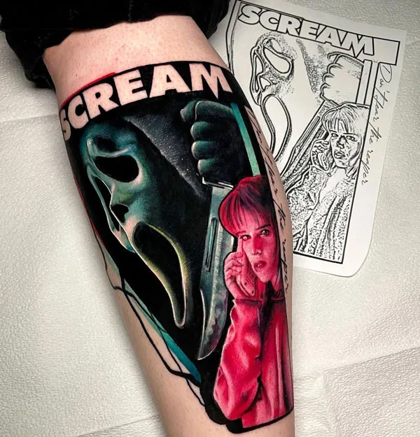 Scream tattoo 112
