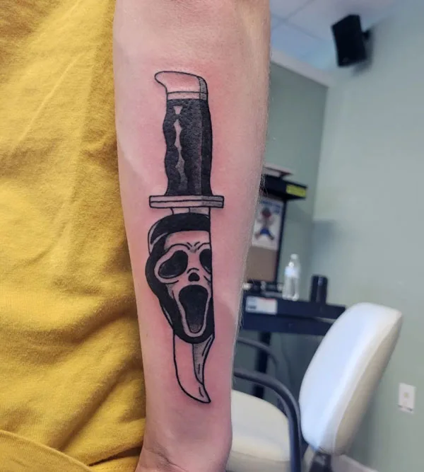 Scream tattoo 120