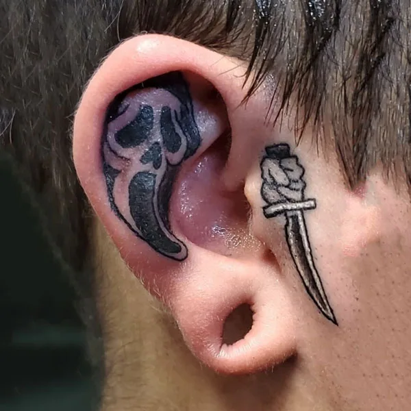Scream tattoo 8