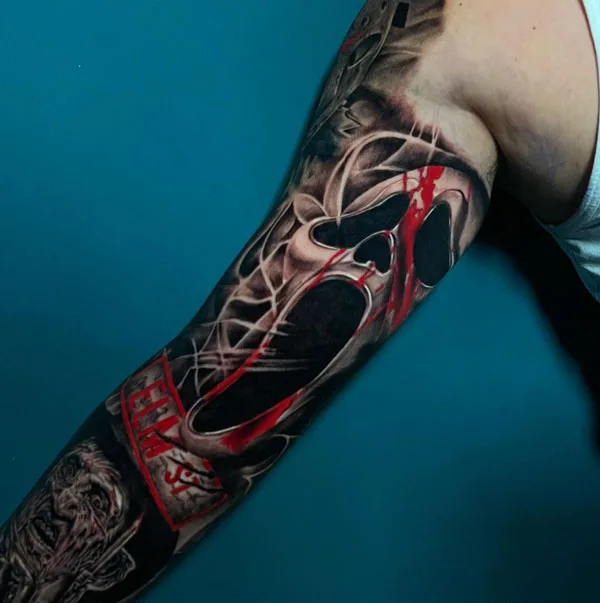 Scream tattoo 9
