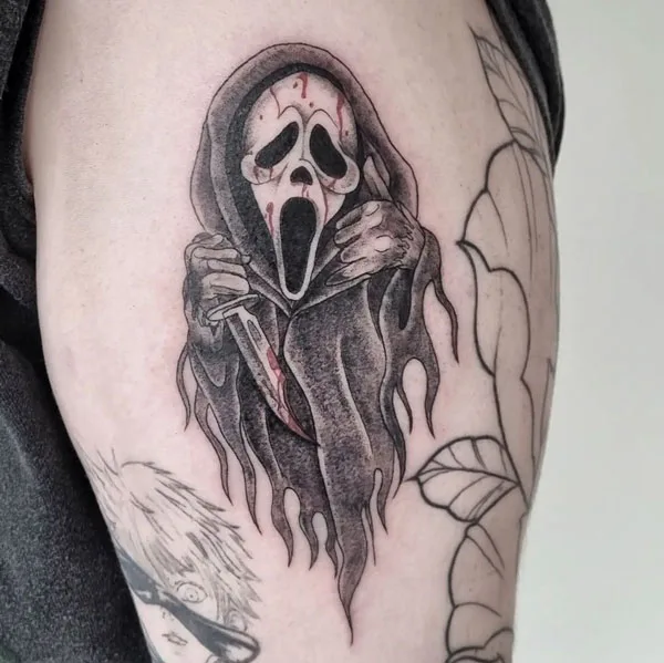 Scream tattoo flash