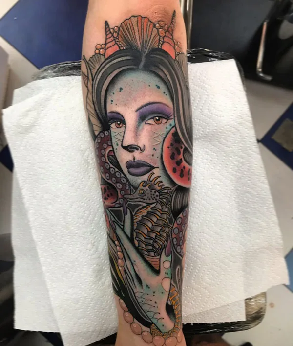 Sea Witch Tattoo 1