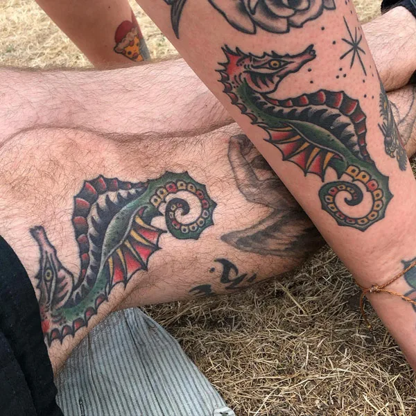 Seahorse Couple Tattoo 2