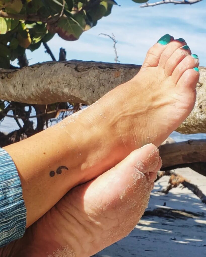 Semicolon Above the Ankle for Women: Subtle Ankle Accent