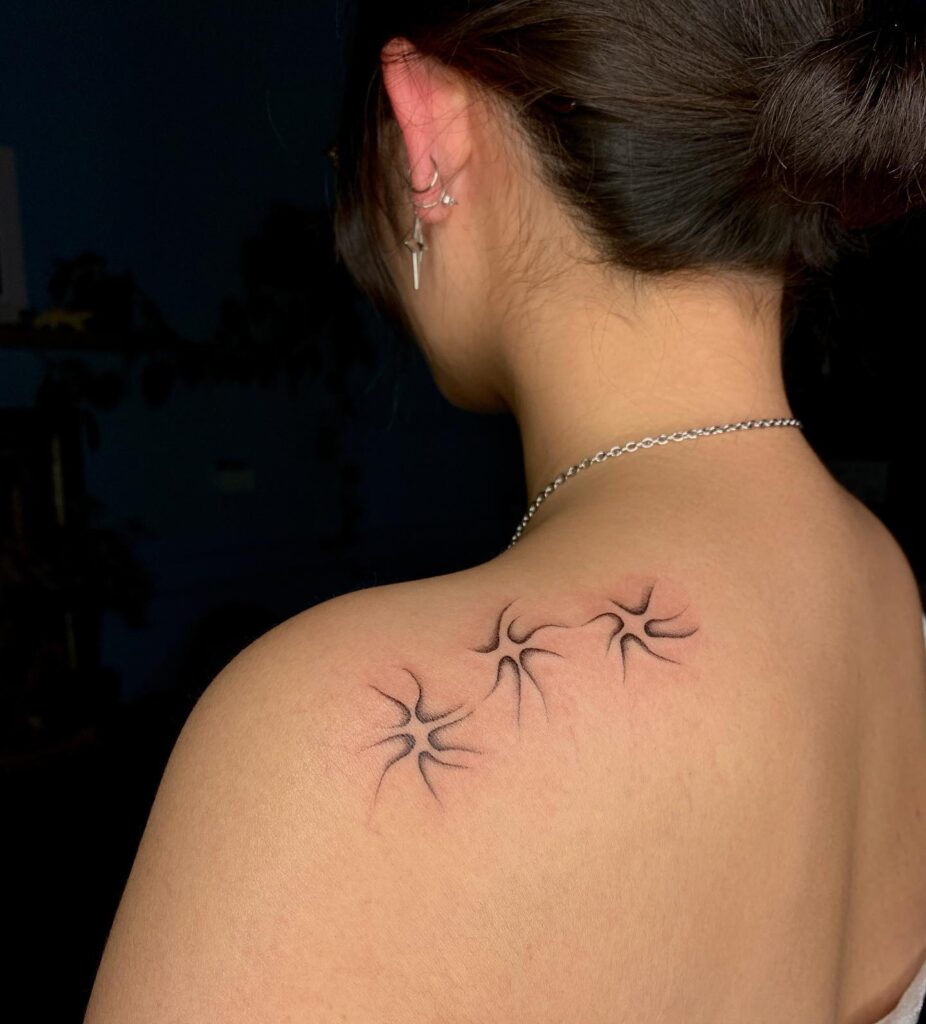 Sensational starry art creative tattoo ideas for women