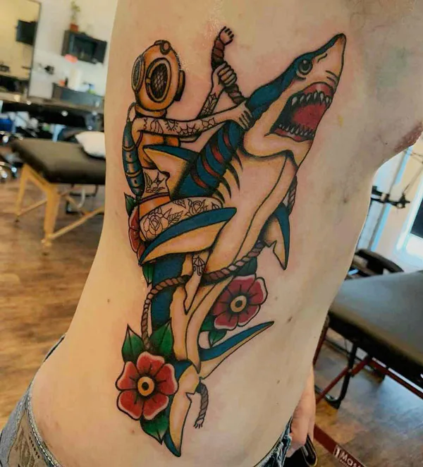 Shark Rib Tattoo
