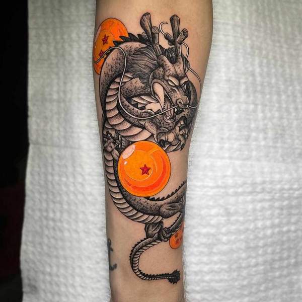 Shenron Forearm Tattoo 2