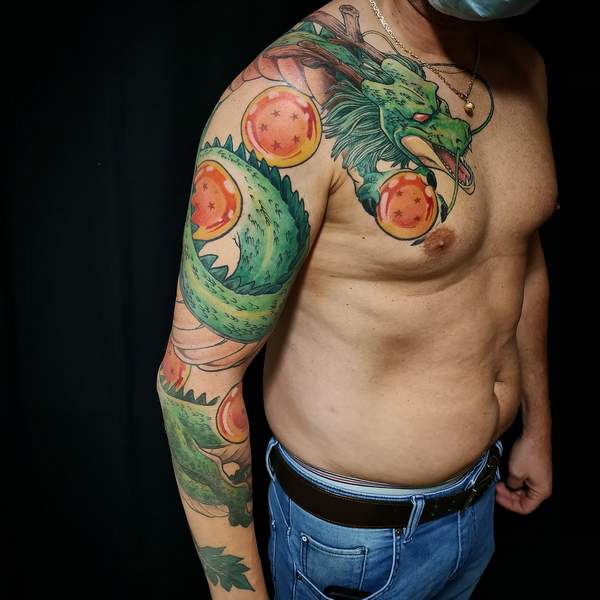 Shenron Sleeve Tattoo 1