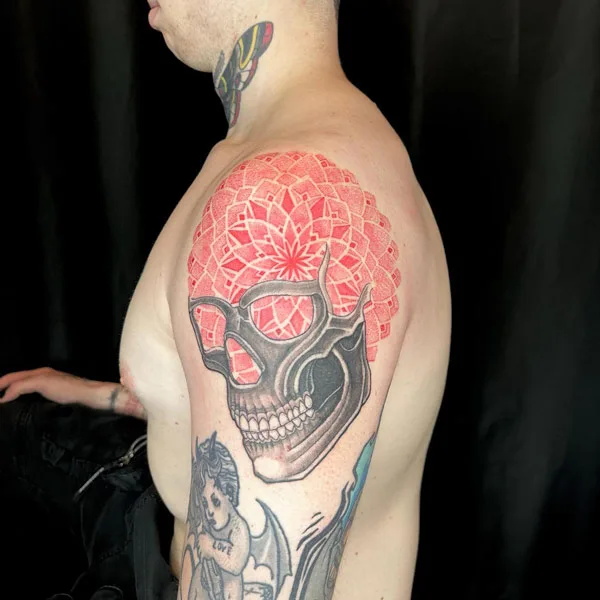 Shoulder Skull Tattoo 1