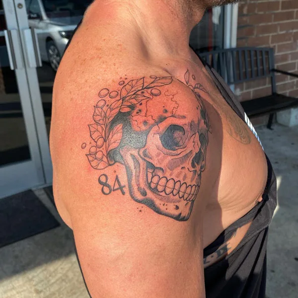 Shoulder Skull Tattoo 2