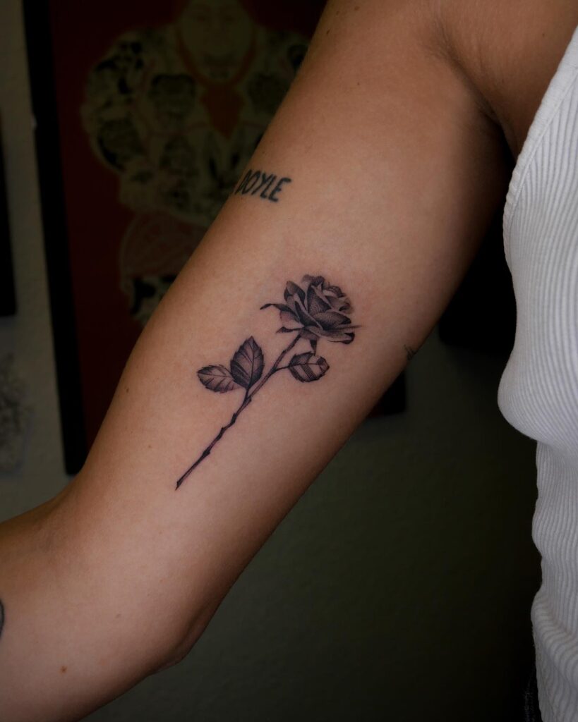 Side Arm Tattoos for Females Small Rose Tattoo Symbolism