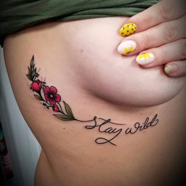 Side boob tattoo 1