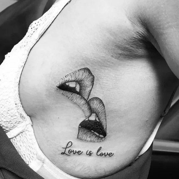 Side boob tattoo 19