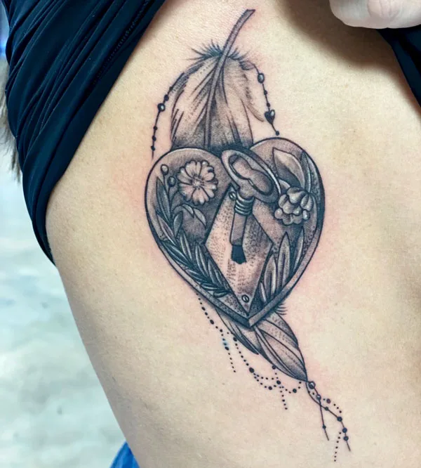 Side boob tattoo 43