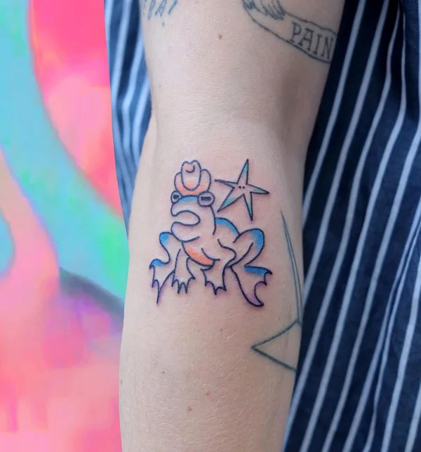 Simple Frog Tattoo 1