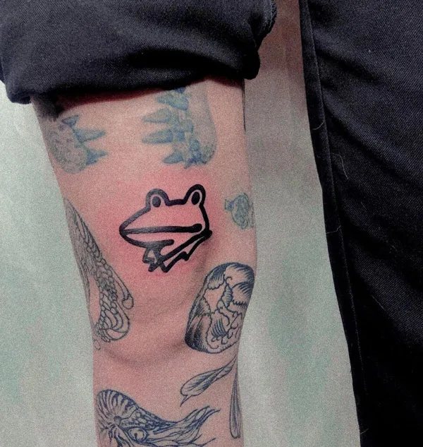 Simple Frog Tattoo 2