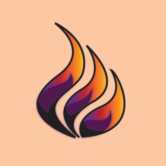Simple twin flame tattoo