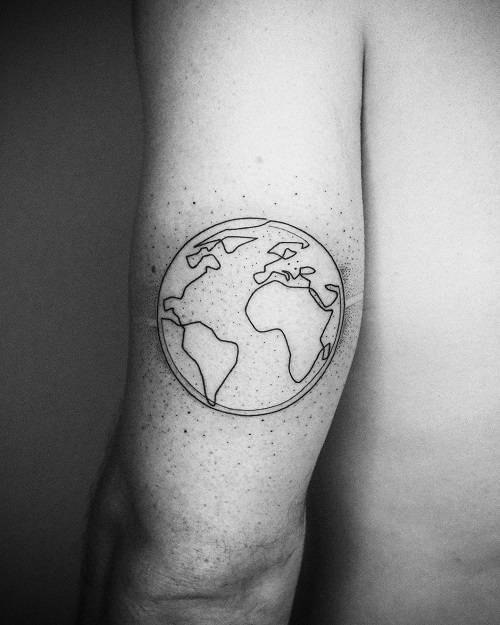 Trending Single-Line Tattoos 6