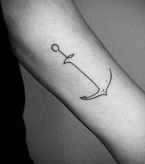 Latest Single-Line Tattoos 5
