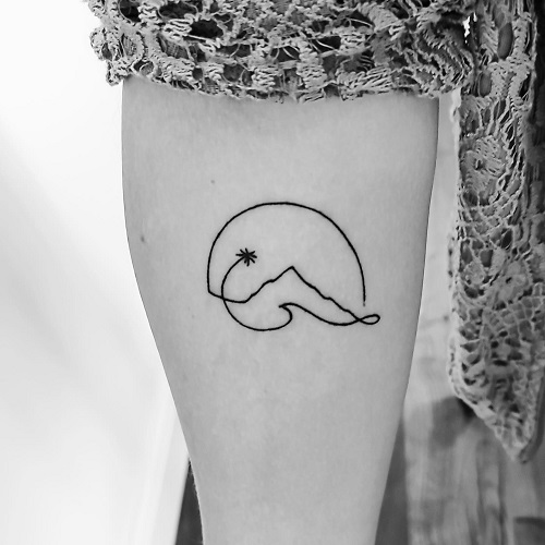 Latest Single-Line Tattoos 6