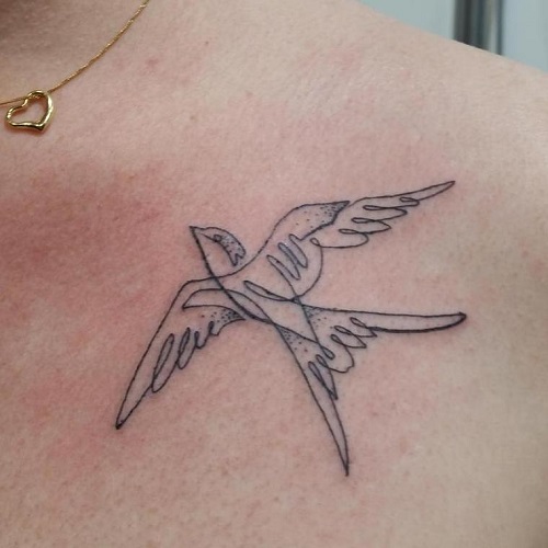 Latest Single-Line Tattoos 7