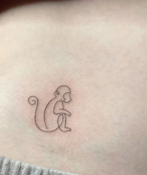 Trending Single-Line Tattoos 1