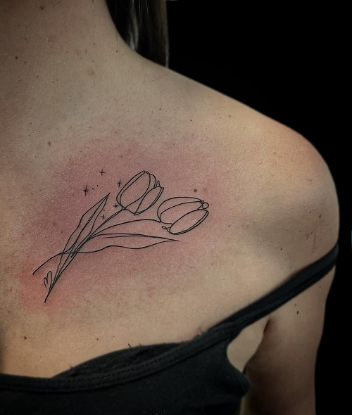 Trending Single-Line Tattoos 3