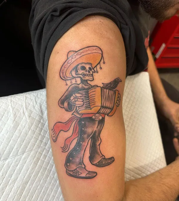 Skeleton Arm Tattoo 2