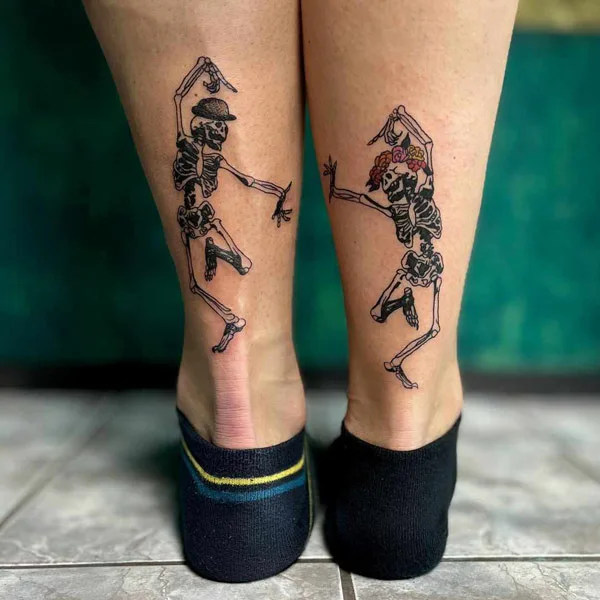 Skeleton Couple Tattoo 1