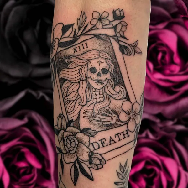 Skeleton Face Tattoo