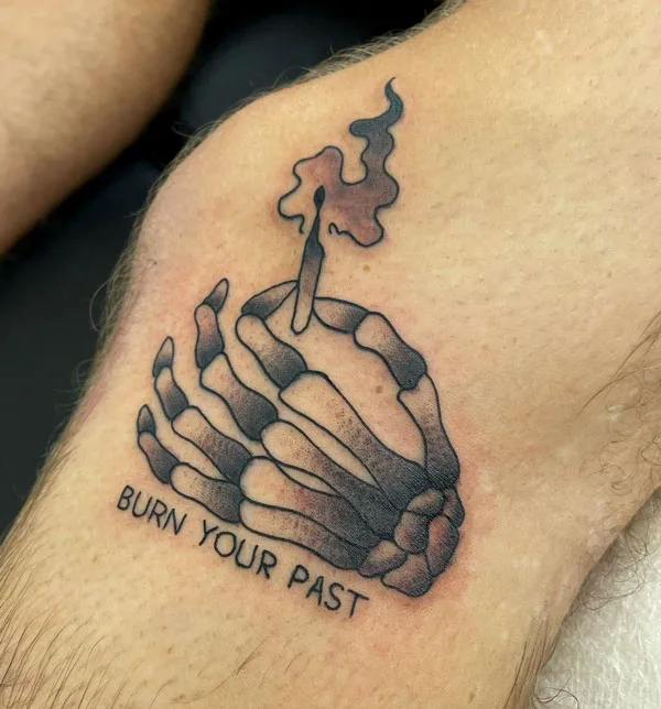 Skeleton hand tattoo 100