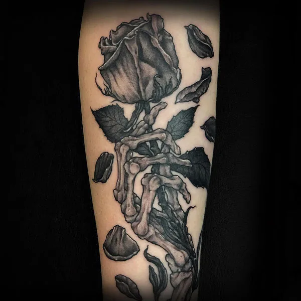 Skeleton hand tattoo 103