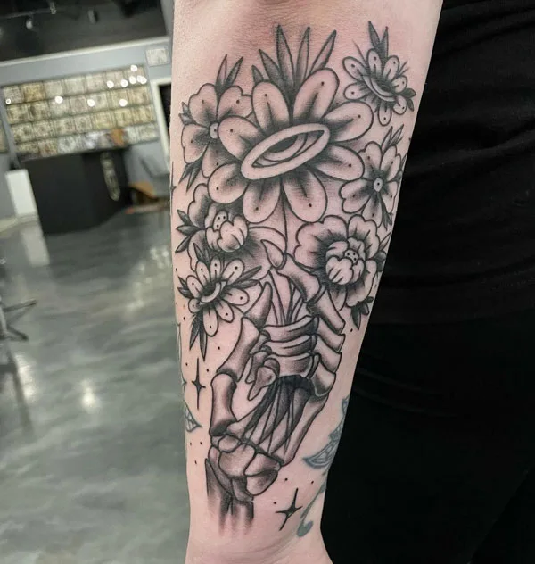 Skeleton hand tattoo 108