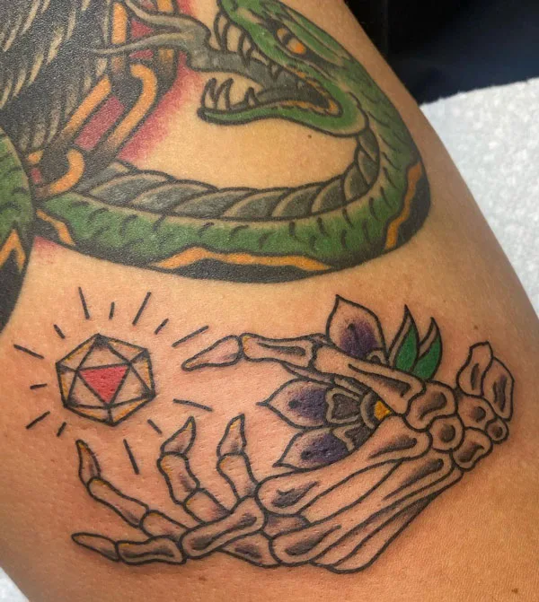 Skeleton hand tattoo 109