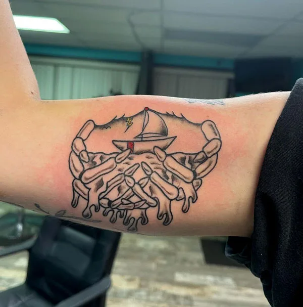 Skeleton hand tattoo 118