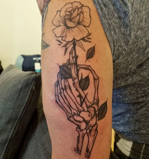 Skeleton hand tattoo 120