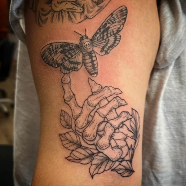 Skeleton hand tattoo 121