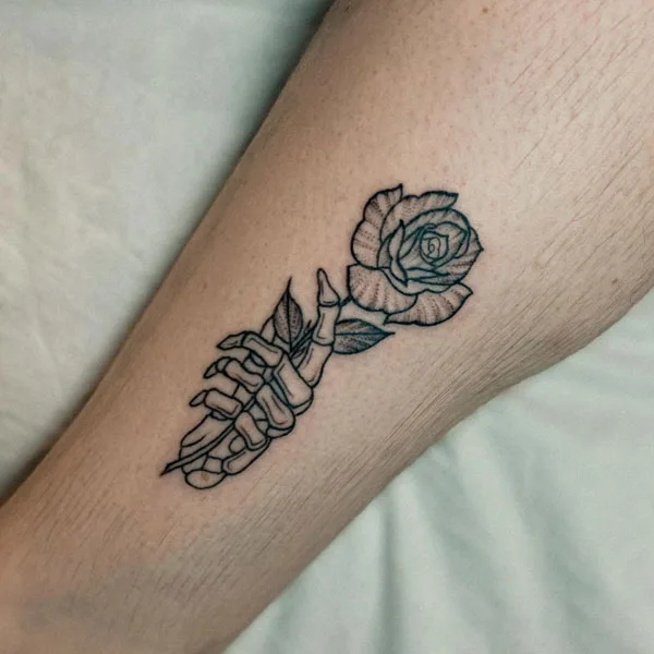Skeleton hand tattoo 19