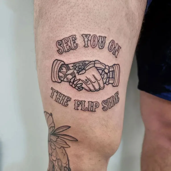 Skeleton hand tattoo 29