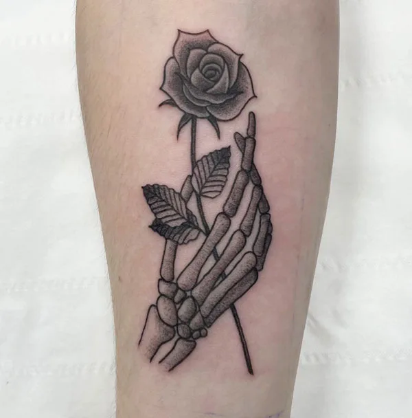 Skeleton hand tattoo 33
