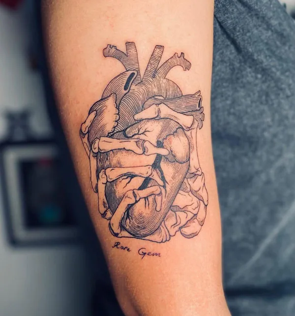 Skeleton hand tattoo 37