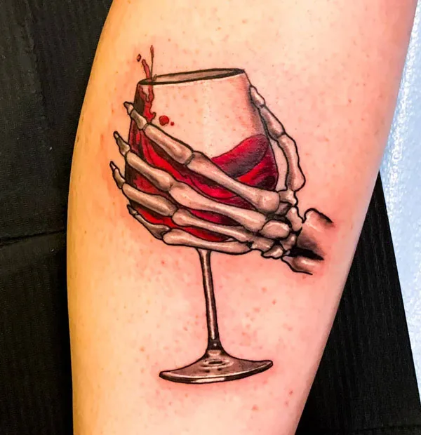 Skeleton hand tattoo 44