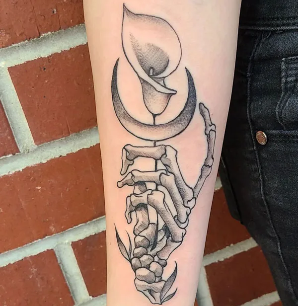 Skeleton hand tattoo 47