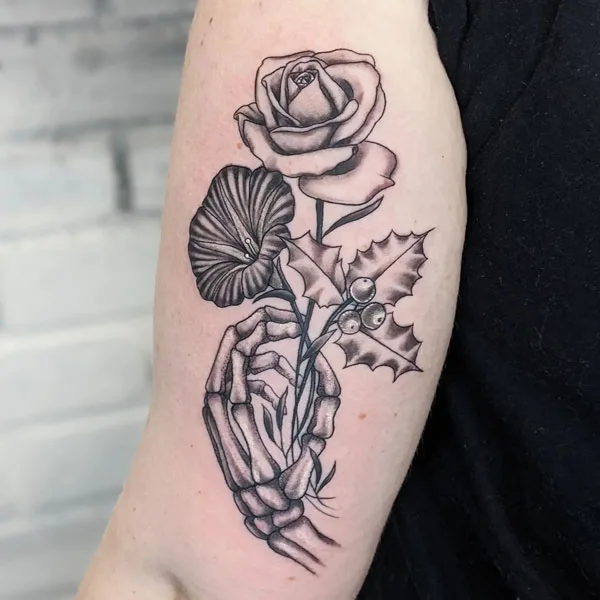 Skeleton hand tattoo 52