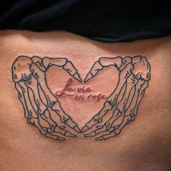 Skeleton hand tattoo 54