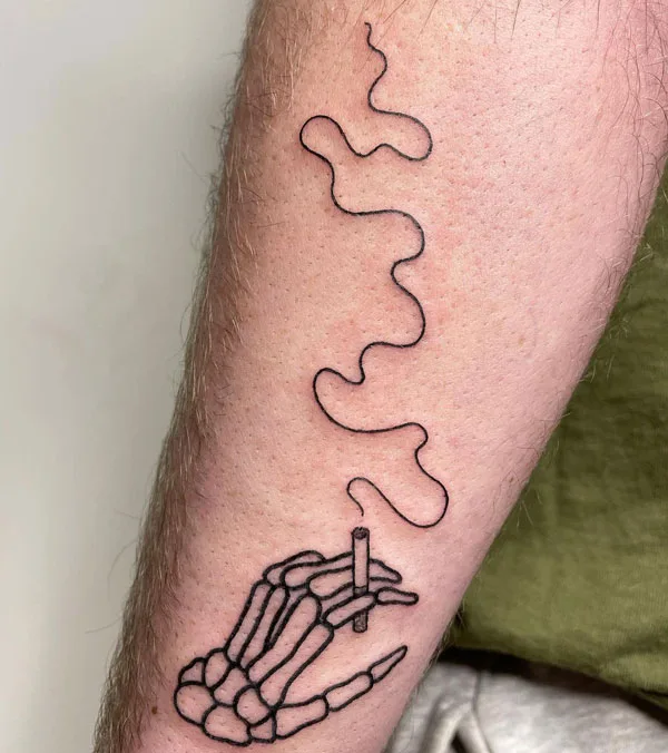 Skeleton hand tattoo 56